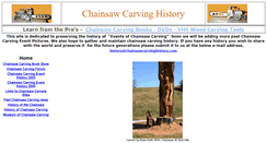 Desktop Screenshot of chainsawcarvinghistory.com